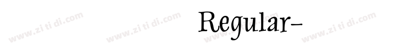 公众号 犬神志 Regular字体转换